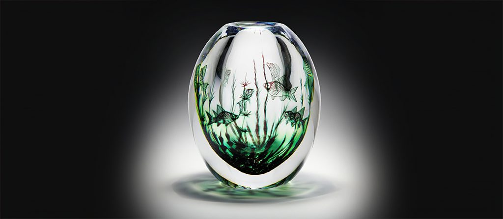 Vase Fisch-Graal, Entwurf Edward Hald