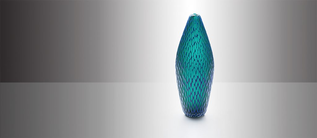 Vase „Zicone“ aus der Serie „Topkapi“, Entwurf Monica Guggisberg und Philip Baldwin