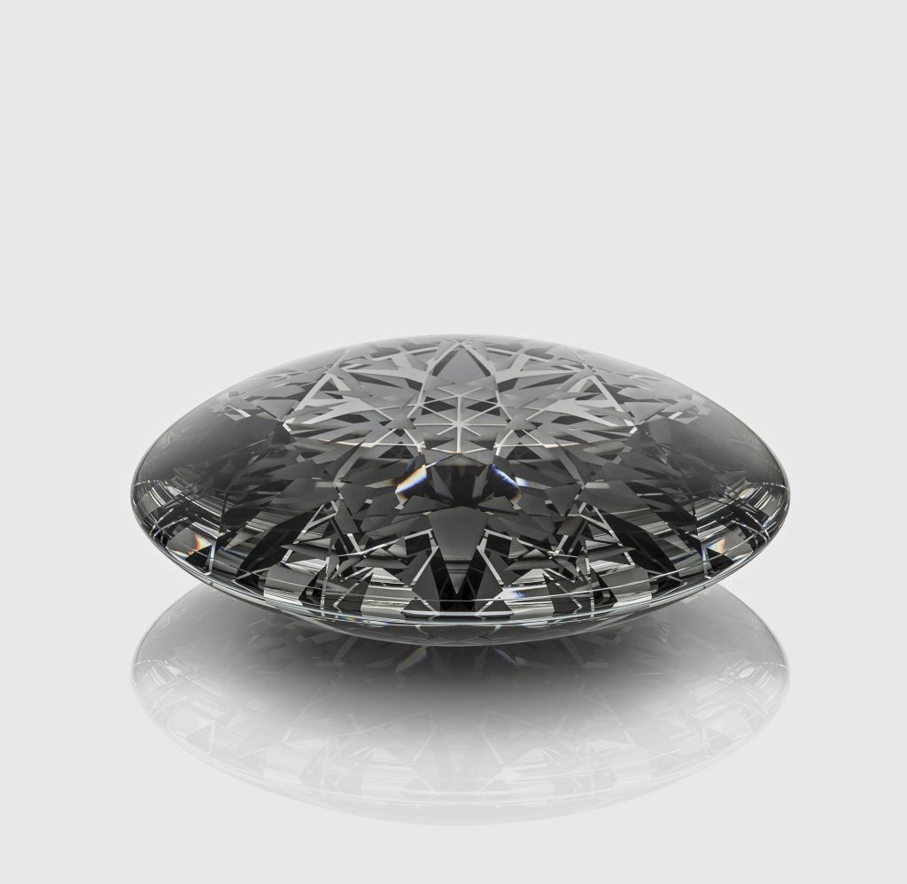 „Diamond - 48° 9‘ 52.0290“ N 17° 9‘ 0.0097“ E“, aus der Serie "Limited Edition of Diamond Objects"